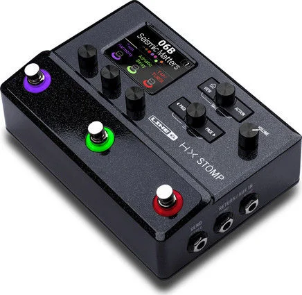  Line 6 HX Stomp Guitar Multi-effects Floor Processor Worship Bundle - Black Sweetwater Exclusive