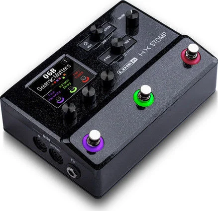  Line 6 HX Stomp Guitar Multi-effects Floor Processor Worship Bundle - Black Sweetwater Exclusive