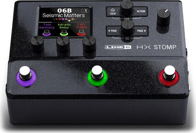  Line 6 HX Stomp Guitar Multi-effects Floor Processor Worship Bundle - Black Sweetwater Exclusive