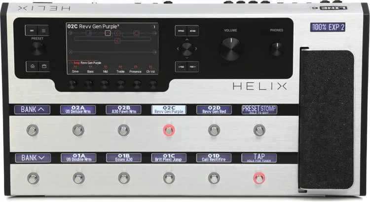  Line 6 Helix Guitar Multi-effects Floor Processor Worship Bundle Sweetwater Exclusive - Platinum Edition