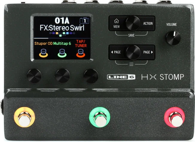  Line 6 HX Stomp Guitar Multi-effects Floor Processor - Cosmic Gray - Sweetwater Exclusive Demo