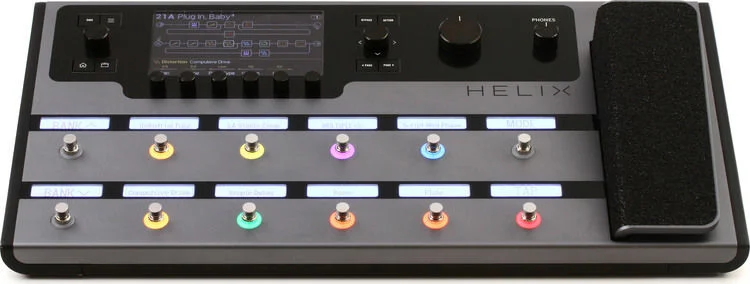  Line 6 Helix Guitar Multi-effects Floor Processor - Space Gray Sweetwater Exclusive