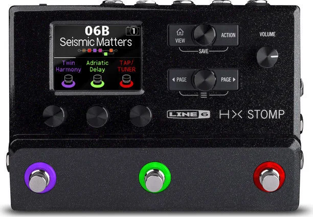  Line 6 HX Stomp Guitar Multi-effects Floor Processor - Black