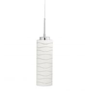 Avellina One-Light Pendant Lamp, Carved Opal Glass - Linea di Liara LL-P828