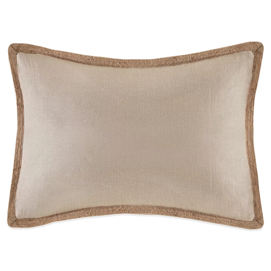 /Linen Oblong Throw Pillow