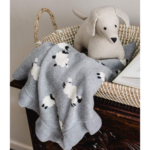  Linen Perch Luxury Sheep Baby Nursery Blanket - Newborn Baby Shower Gift for Boy or Girl in Deluxe...