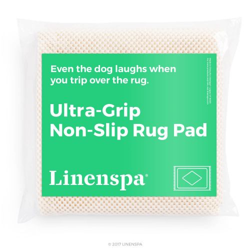  Linenspa Ultra Grip Non Slip Rug Pad - Heavy Duty Area Rug Gripper for Any Floor Surface - 9 x 12 Feet