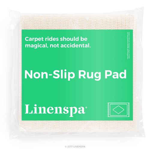  Linenspa Non-Slip Area Rug Pad - 6 x 9 Feet - Excellent Grip - Indoor - Rubberized
