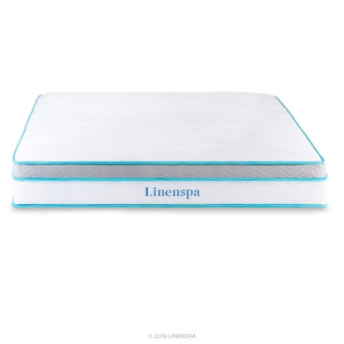  Linenspa 10 Inch Memory Foam and Innerspring Hybrid Mattress - Medium Feel - King