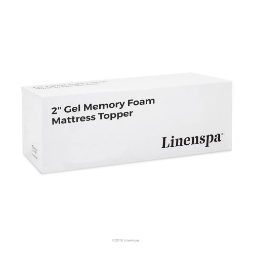  Linenspa LINENSPA 3 Inch Gel Infused Memory Foam Mattress Topper - Queen Size