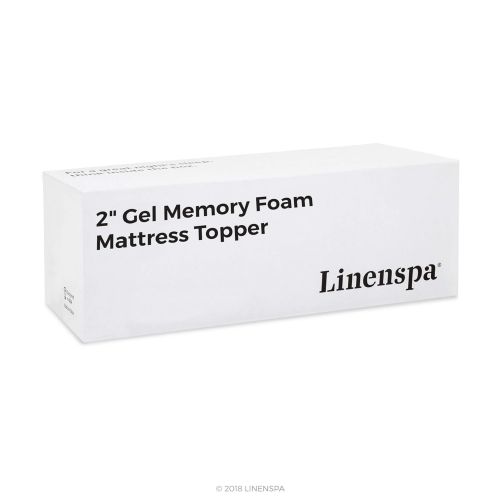  Linenspa LINENSPA 3 Inch Gel Infused Memory Foam Mattress Topper - Queen Size