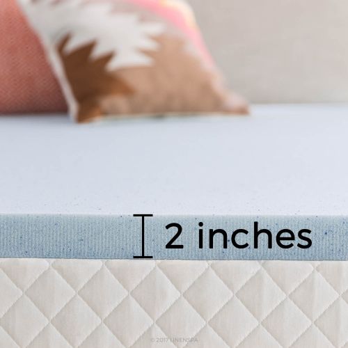  Linenspa LINENSPA 3 Inch Gel Infused Memory Foam Mattress Topper - Queen Size