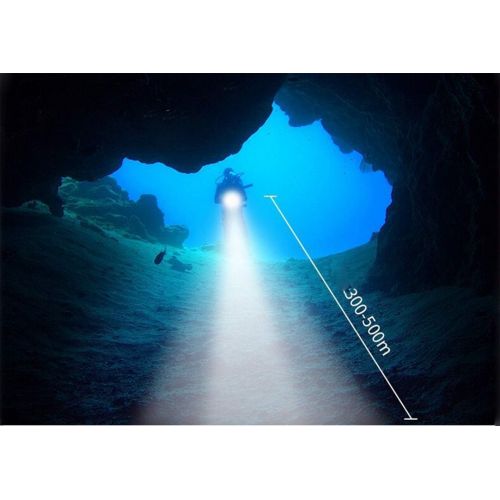  Lingxu LINGXU Diving Flashlight, 300W Professional Photographic Fill Light, red Blue Light high Power Underwater 80 Meters IPX8
