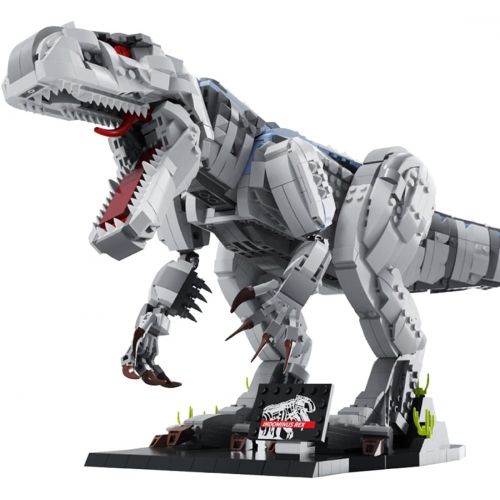  Lingxuinfo 2180+Pcs Dinosaur Building Block Model, MOC Indominus Rex Creative Building Bricks Toy