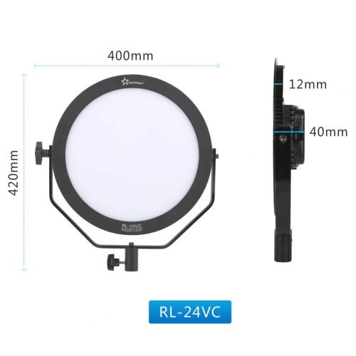  Link Star Linkstar RL-24VC Ring Video Ultratin Bi Color Soft Led Photo Light 3200-5600K Photography Lighting