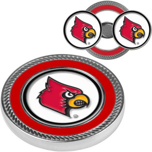  LinksWalker Louisville Cardinals - Challenge Coin / 2 Magnetic Golf Ball Markers