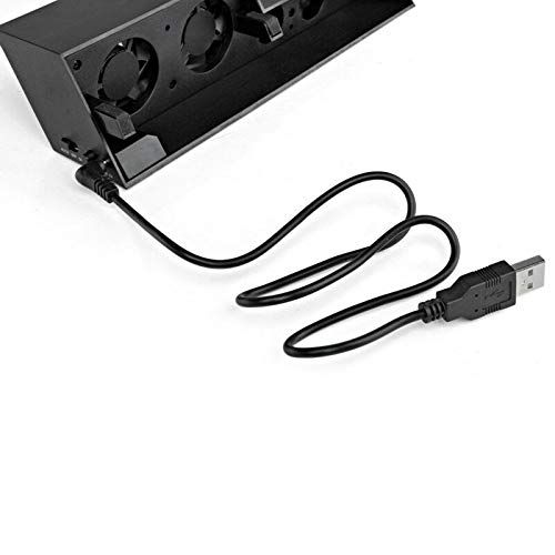  [아마존베스트]linkshare PS4 Cooling Fan, USB External Cooler 5 Fan Turbo Temperature Control Cooling Fans for Sony Playstation 4 Gaming Console(Not for Pro/Slim)