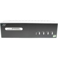 Linkskey 4-Port Dual Monitor DVIVGA USB KVM + 7.1 SurroundMicrophoneUSB with Cables (LDV-DM714AUSK)