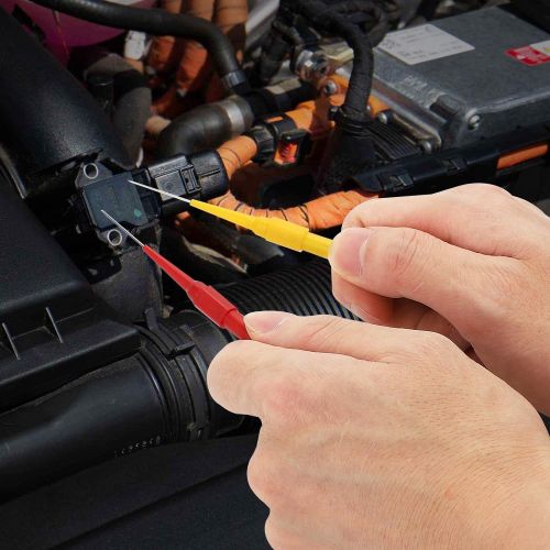  [아마존베스트]Linkstyle 20 Pcs Back Probe Kit Identified Automotive Back Probe Test Lead Set, 15Pcs 30V Back Probe Pins & 5Pcs 4mm Banana Plug to Copper Alligator Clip Test Wires for Car Repairing Circuit