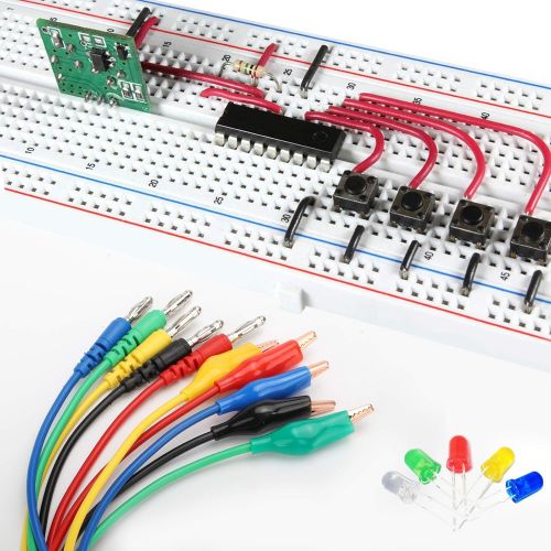  [아마존베스트]Linkstyle 20 Pcs Back Probe Kit Identified Automotive Back Probe Test Lead Set, 15Pcs 30V Back Probe Pins & 5Pcs 4mm Banana Plug to Copper Alligator Clip Test Wires for Car Repairing Circuit