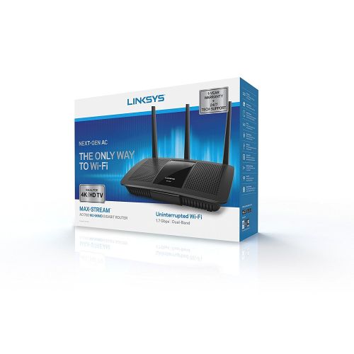 벨킨 Belkin Linksys EA7300 MAX-STREAM AC1750 MU-MIMO Gigabit Wi-Fi Router