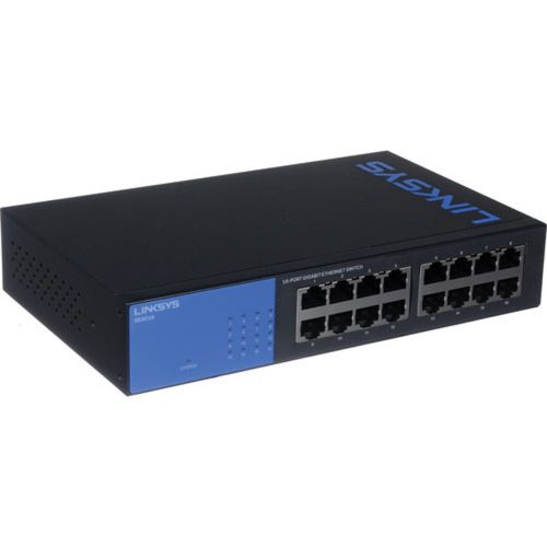  Linksys 16-Port Wired Gigabit Switch (SE3016)