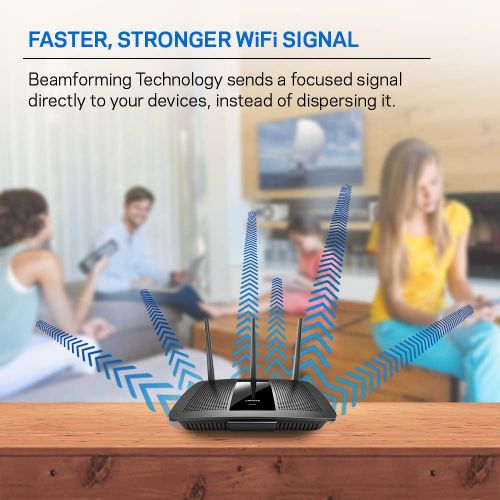  [아마존 핫딜]  [아마존핫딜]Linksys Dual-Band WiFi Router for Home (Max-Stream AC1750 MU-MIMO Fast Wireless Router)