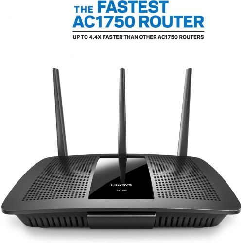  Linksys EA7300 Dual-Band WiFi Router for Home (Max-Stream AC1750 MU-MIMO Fast Wireless Router)