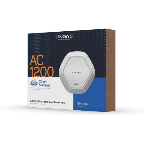  [아마존베스트]Linksys LAPAC1200C AC1200 Wireless Access Point for Business (Cloud Management PoE WiFi Access Point),White