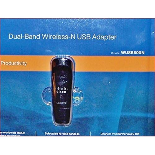  Linksys Wireless N USB Adapt Same As WUSB600N Clear Packaging