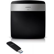 Linksys E2500 Advanced Simultaneous Dual-Band Wireless-N Router and N600 Dual Band Adaptor Bundle (E2525)