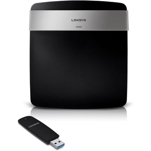  Linksys E2500 Advanced Simultaneous Dual-Band Wireless-N Router and N600 Dual Band Adaptor Bundle (E2525)