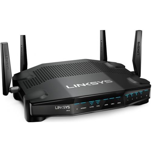  Linksys WRT Gaming WiFi Router Optimized for Xbox, Killer Prioritization Engine to Reduce Peak Ping and Latency, Dual Band, 4 Gigabit Ports, AC3200 (WRT32XB)