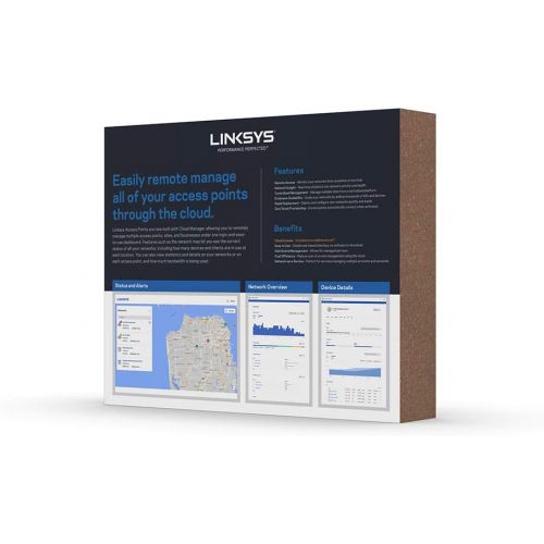  Linksys Business AC1200 WiFi Cloud Managed Access Point, 802.11AC, Poe, Remote Centralized Management & Real-Time Insights On Network Activity (LAPAC1200C)