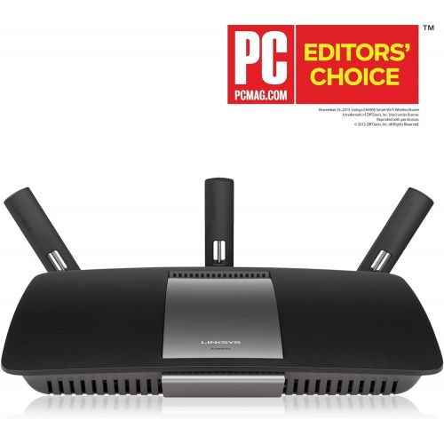  Linksys AC1900 Wi-Fi Wireless Dual-Band+ Router with Gigabit & USB 3.0 Ports, Smart Wi-Fi App Enabled to Control Your Network from Anywhere (EA6900)