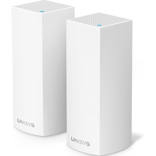  Linksys Velop AC2200 Tri-band Whole Home WiFi Intelligent Mesh System, 3-pack, Easy set-up, Maximize WiFi Range and Speed, Works with Alexa.