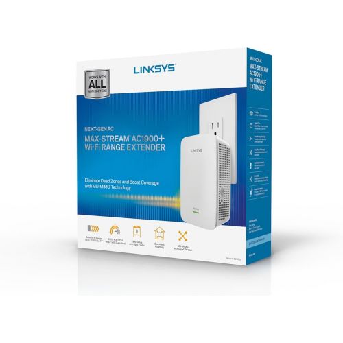  Linksys AC1900 Gigabit Range Extender  WiFi Booster  Repeater MU-MIMO (Max Stream RE7000)