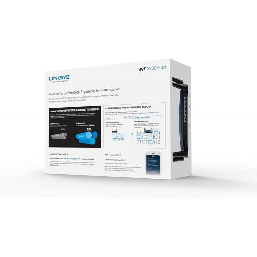  Linksys WRT AC1900 Open Source Dual-Band Gigabit WiFi Wireless Router (WRT1900ACS)