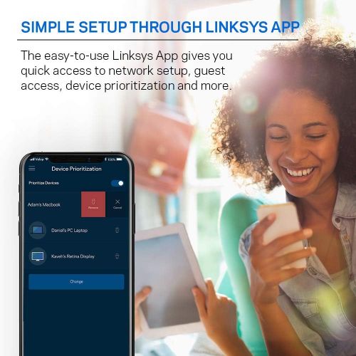  Linksys EA6350 Wi-Fi Wireless Dual-Band+ Router with Gigabit & USB Ports, Smart Wi-Fi App Enabled to Control Your Network from Anywhere