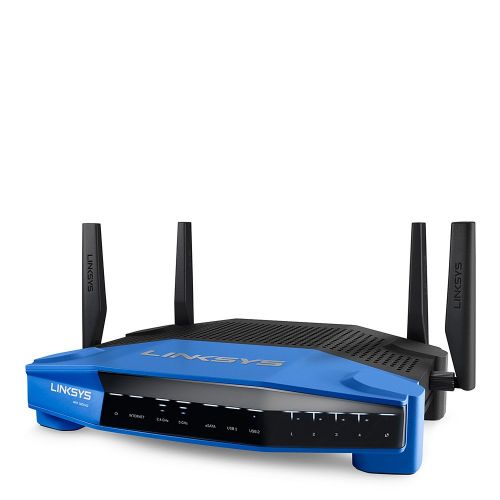  Linksys WRT AC1900 Dual-Band+ Wi-Fi Wireless Router with Gigabit & USB 3.0 Ports and eSATA, Smart Wi-Fi Enabled to Control Your Network from Anywhere (WRT1900AC)