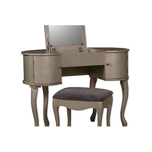  Linon 580425SIL01U Paloma Vanity Set, 30 x 40.5 x 19.25 Silver