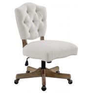 Linon Kelsey Office Chair in Antique Gray