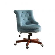 Linon AMZN0237 Talia Aqua Office Chair
