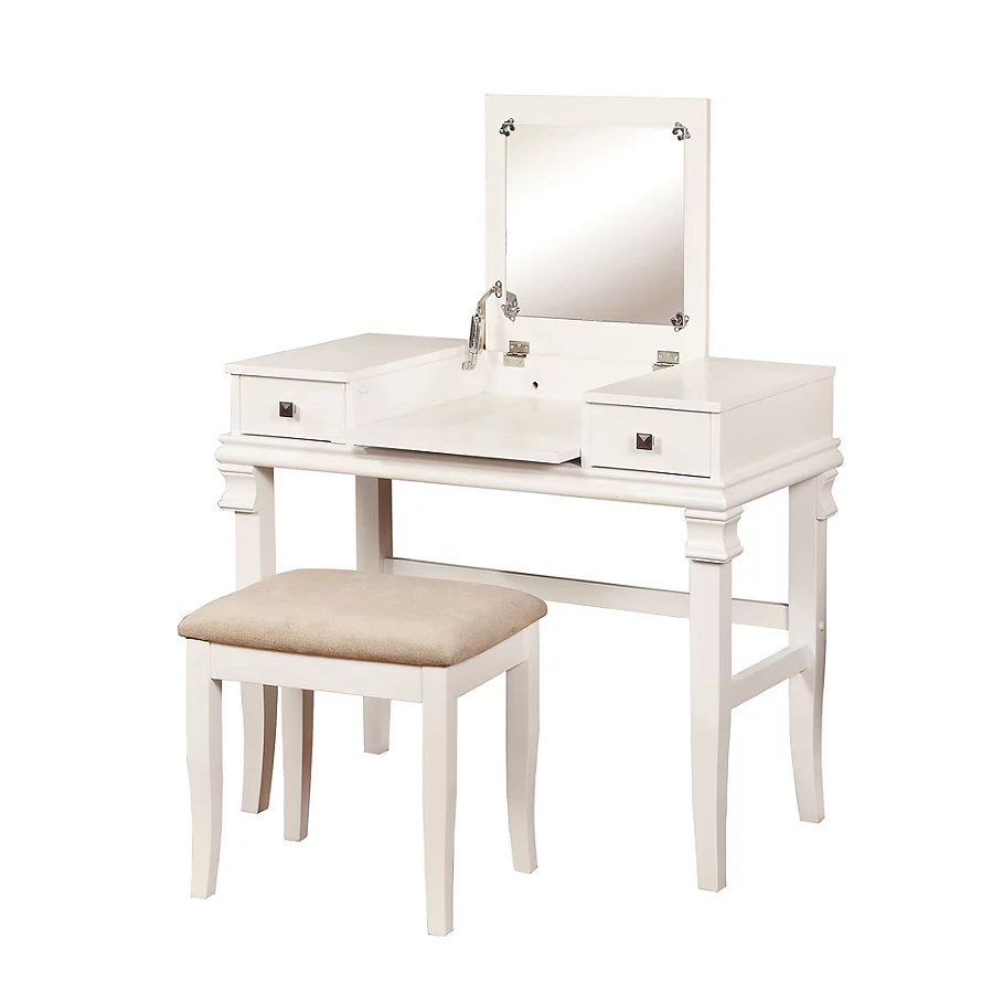  Linon Home Angela 2-Piece Vanity Set