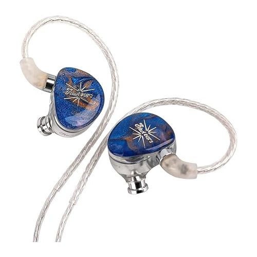  Linsoul Kiwi Ears x Crinacle: Singolo in Ear Monitor, 11mm Dynamic Driver Wired Earbuds, HiFi IEM Gaming Earbuds with KARS, Detachable IEM Cable for Musician Studio (Blue)