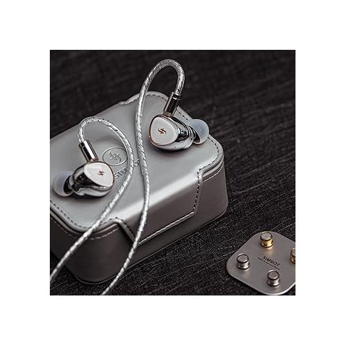  Linsoul SIMGOT EA1000 Fermat 10mm Dynamic Driver in Ear Monitor, HiFi in Ear Earphone IEM, Wired Gaming Earbud, with Silver-plated OFC Cable for Musician Audiophile