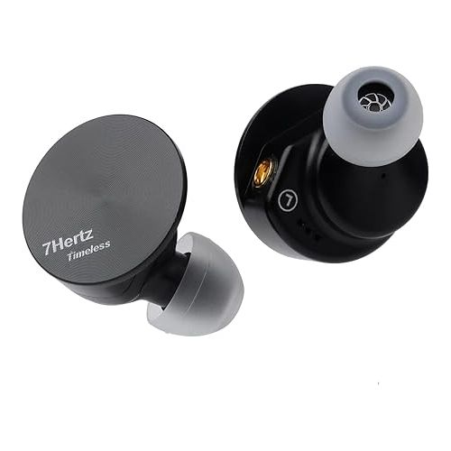  Linsoul 7HZ Timeless 14.2mm Planar HiFi in-Ear Earphone with CNC Aluminum Shell, Detachable MMCX Cable (Timeless)