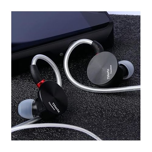  Linsoul 7HZ Timeless 14.2mm Planar HiFi in-Ear Earphone with CNC Aluminum Shell, Detachable MMCX Cable (Timeless)