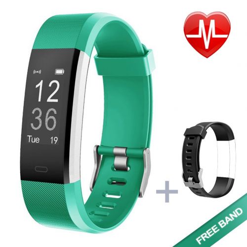  Lintelek Fitness Armband Herzfrequenzmesser Fitness Tracker Plus HR Sport Uhr Bracelet Spritzwasser geschuetzt Smartwatch Schrittzahler GPS Anrufe SMS Nachrichten Smart Armbanduhr