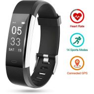 [아마존 핫딜]  [아마존핫딜]Lintelek Fitness Tracker HR, Activity Tracker Large Band, Calorie Counter, Pedometer Watch with 14 Sports Modes for Men, Women, Kids and Gifts